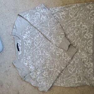 Womens sweater with rose pattern